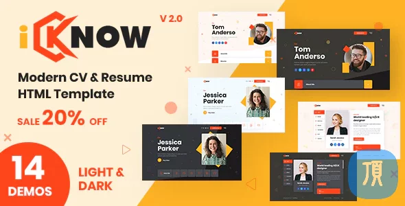 iKnow v2.0 - Personal Portfolio HTML Template