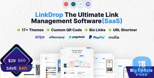 LinkDrop v4.0.0  - SaaS 链接管理工具