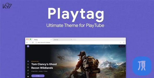 Playtag v1.0.7 - PlayTube 专用主题模板